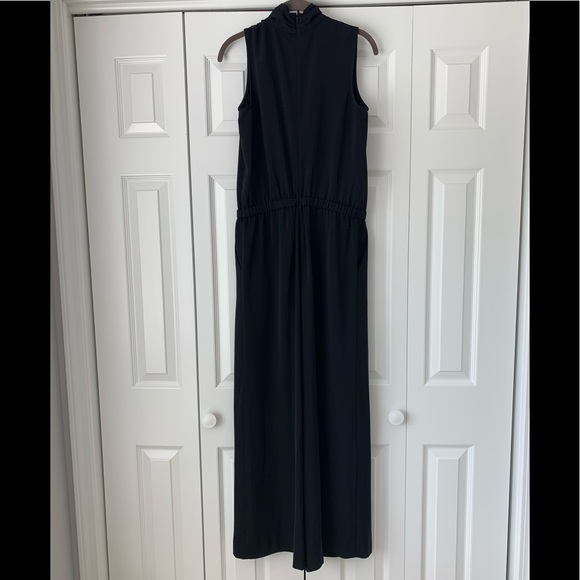 Nordstrom Halogen Black Tie Neck Jumpsuit Size Small - Picture 8 of 8